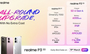 realme真我P3发布 6000mAh大电池加持 约1417元起