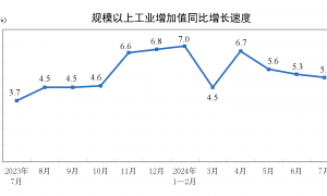 国家统计局：7月社会消费品零售总额同比增速较上月加快，高技术制造业增加值呈现两位数增长