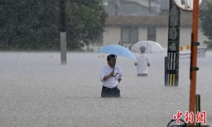 日本暴雨引发山体滑坡致1人死亡 数百万人收到疏散警告