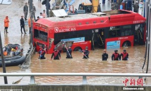 韩国近期强降雨已致47人死亡 近2万人疏散避险