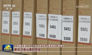 十四届全国人大三次会议收到议案269件